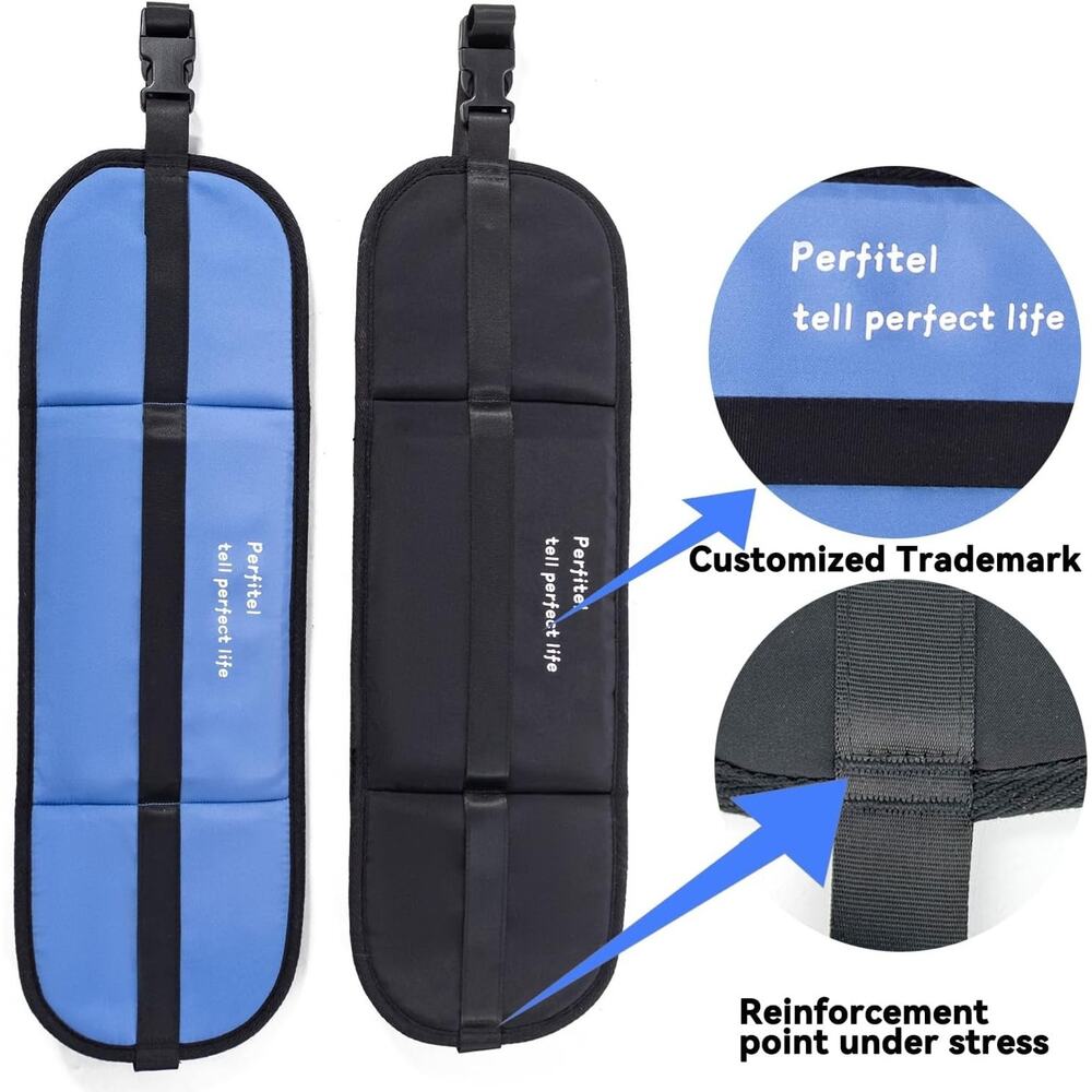 Foot Hammock for Travel Relax Adjustable Airplane mesh Footrest Hammock Portable - Picture 3 of 7